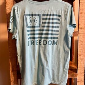 Under Armour Teal Freedom Tee